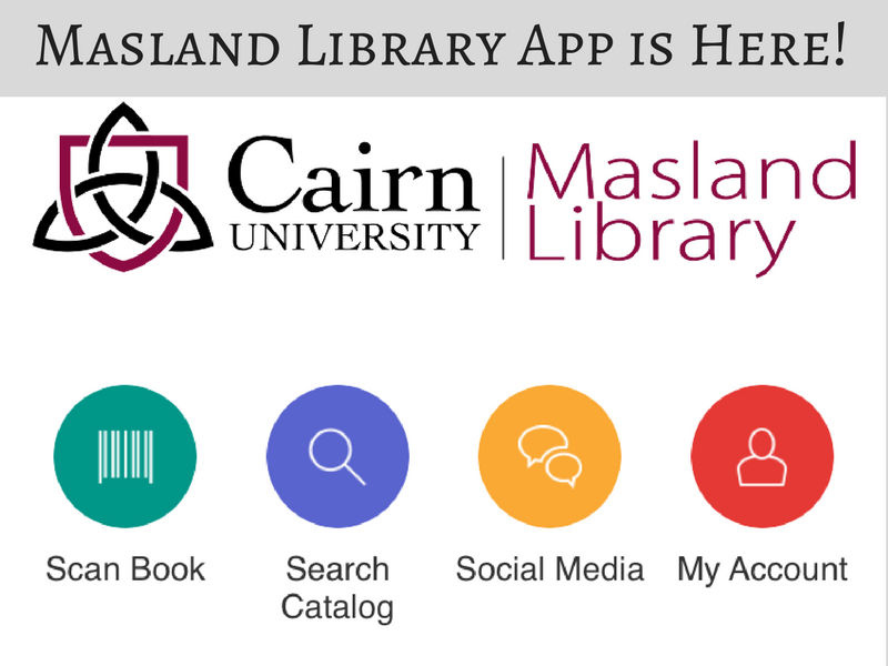 Cairn University, Masland Library Walk a Different Path
